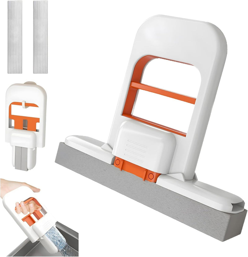 Esfregão de limpeza portátil portátil, mini esfregão de mesa dobrável, subs